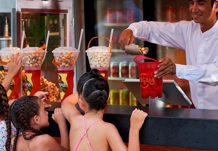 Soft Serve Ice Cream and Popcorn